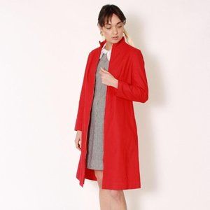 Vuokko Red Minimalist Trench Coat